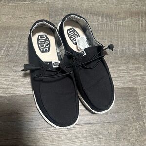 Hey Dude Men's Black Slip-On Loafers